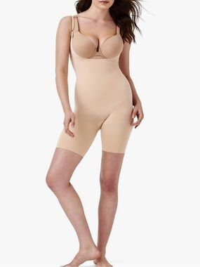 SPANX sculpt Power Series Open-Bust Mid-Thigh Bodysuit